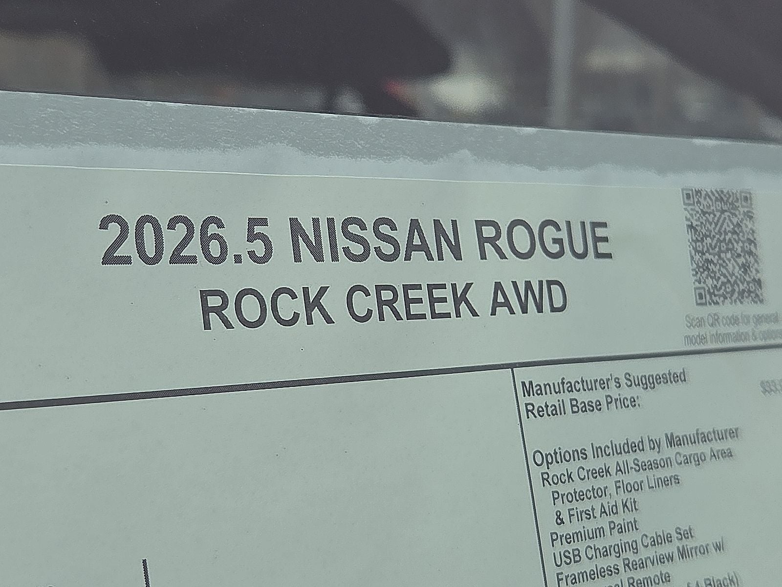 2026 Nissan Rogue Rock Creek®