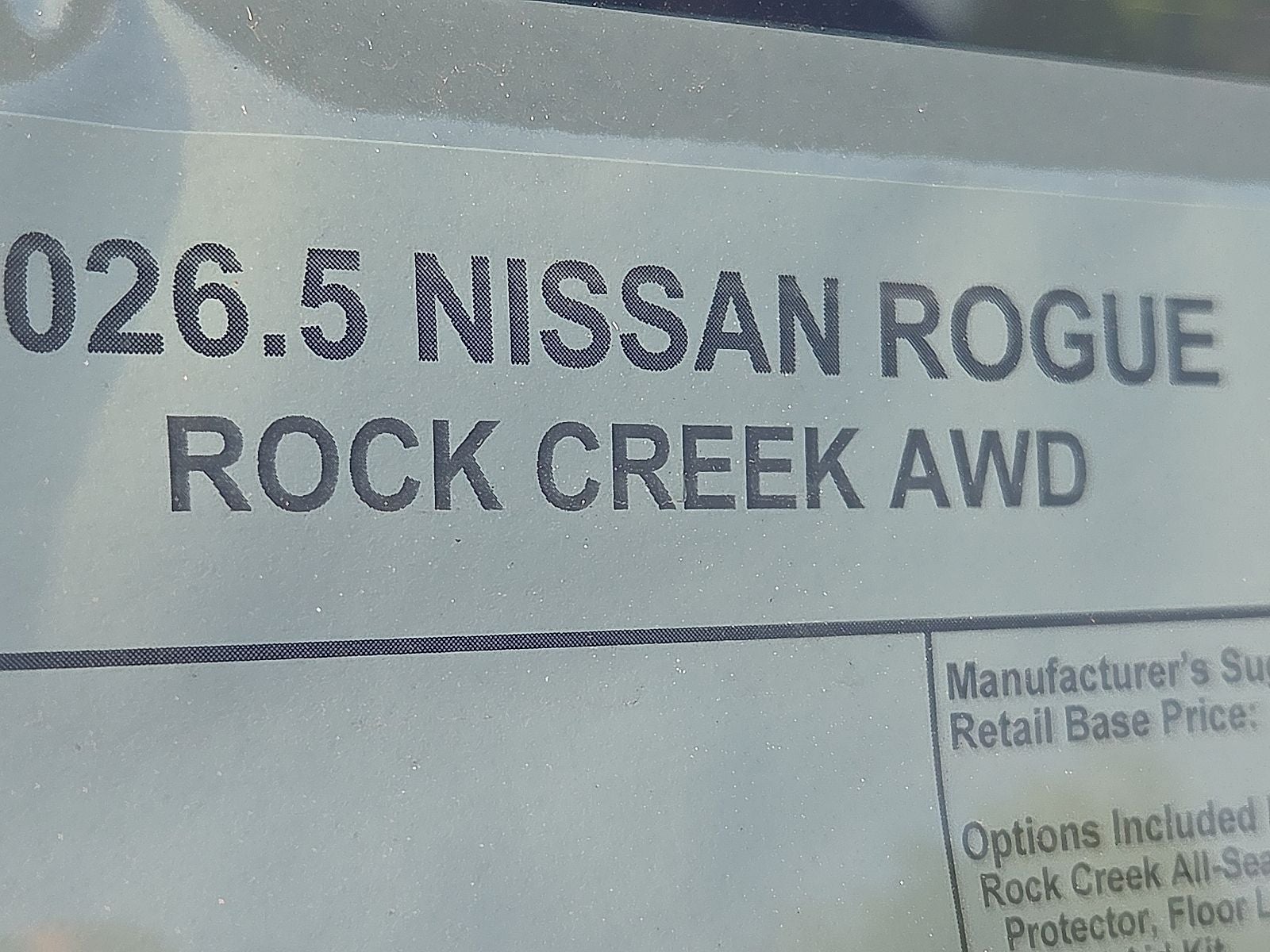 2026 Nissan Rogue Rock Creek®