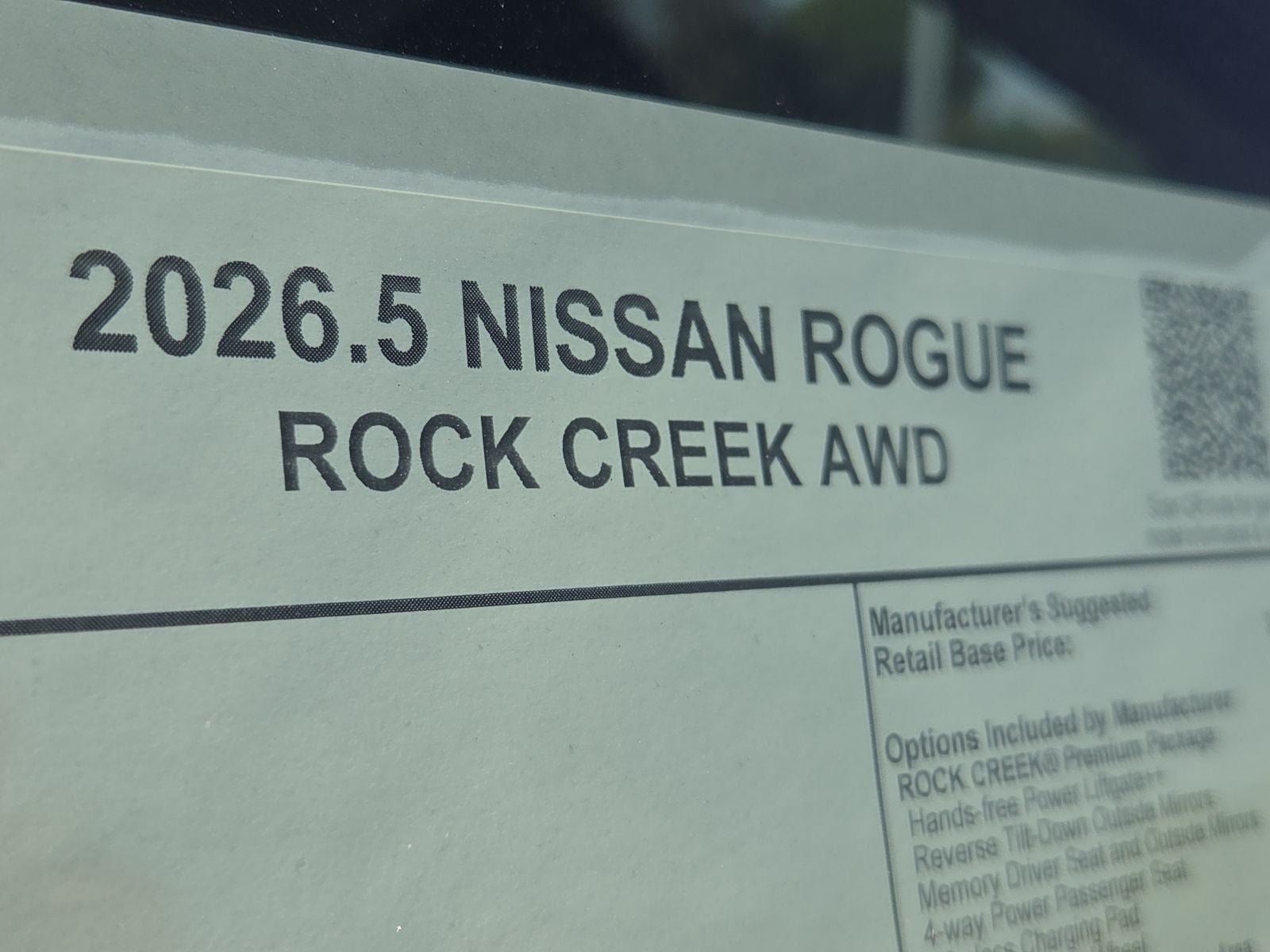2026 Nissan Rogue Rock Creek®