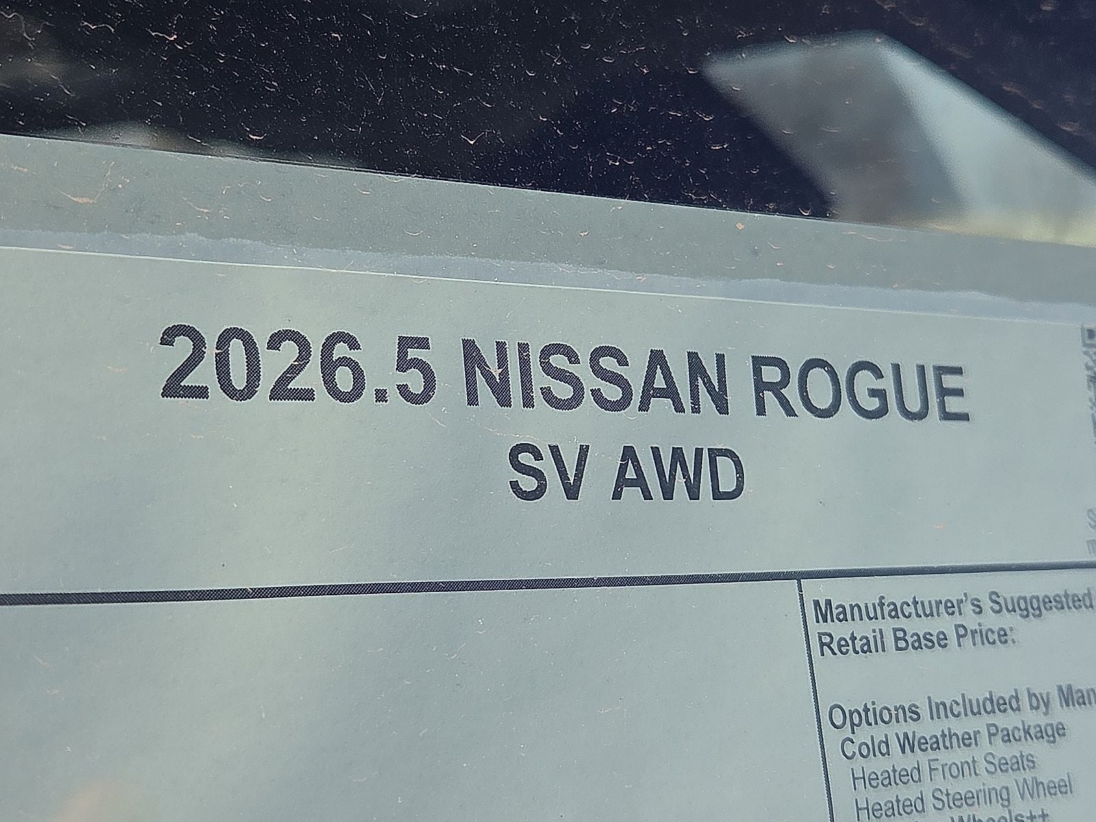 2026 Nissan Rogue SV