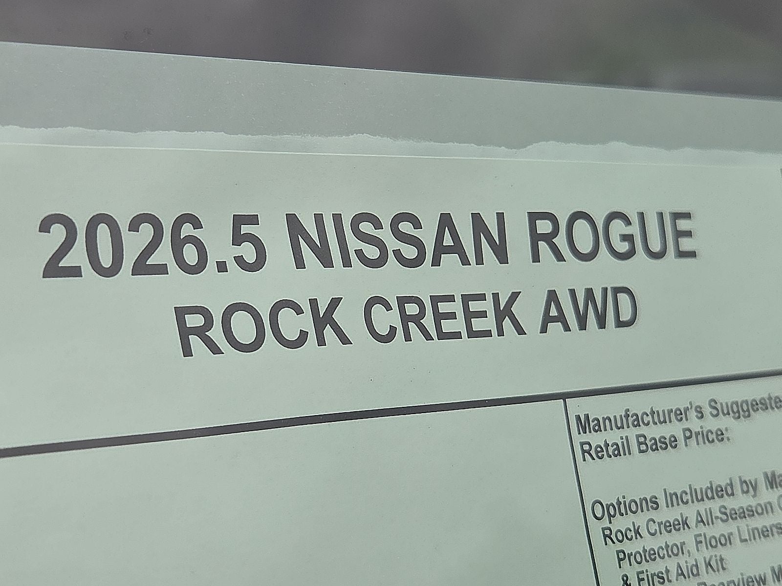 2026 Nissan Rogue Rock Creek®