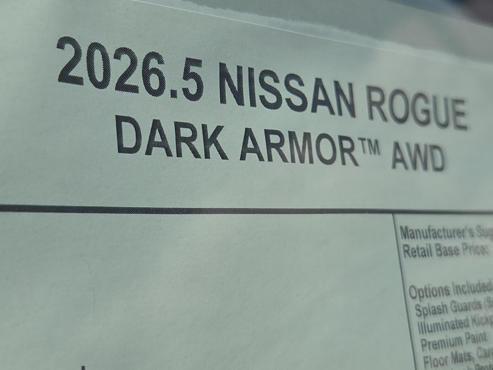 2026 Nissan Rogue Dark Armor™