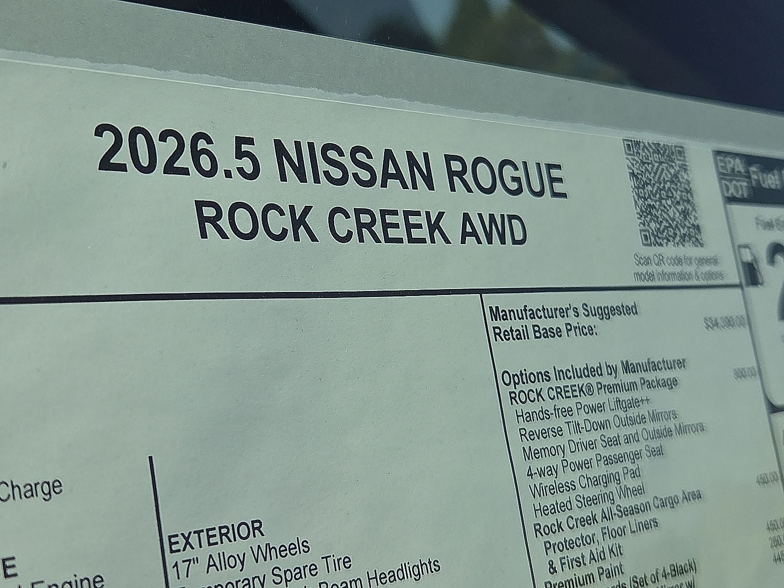 2026 Nissan Rogue Rock Creek®
