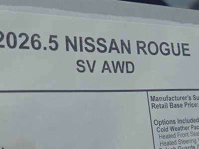 2026 Nissan Rogue SV