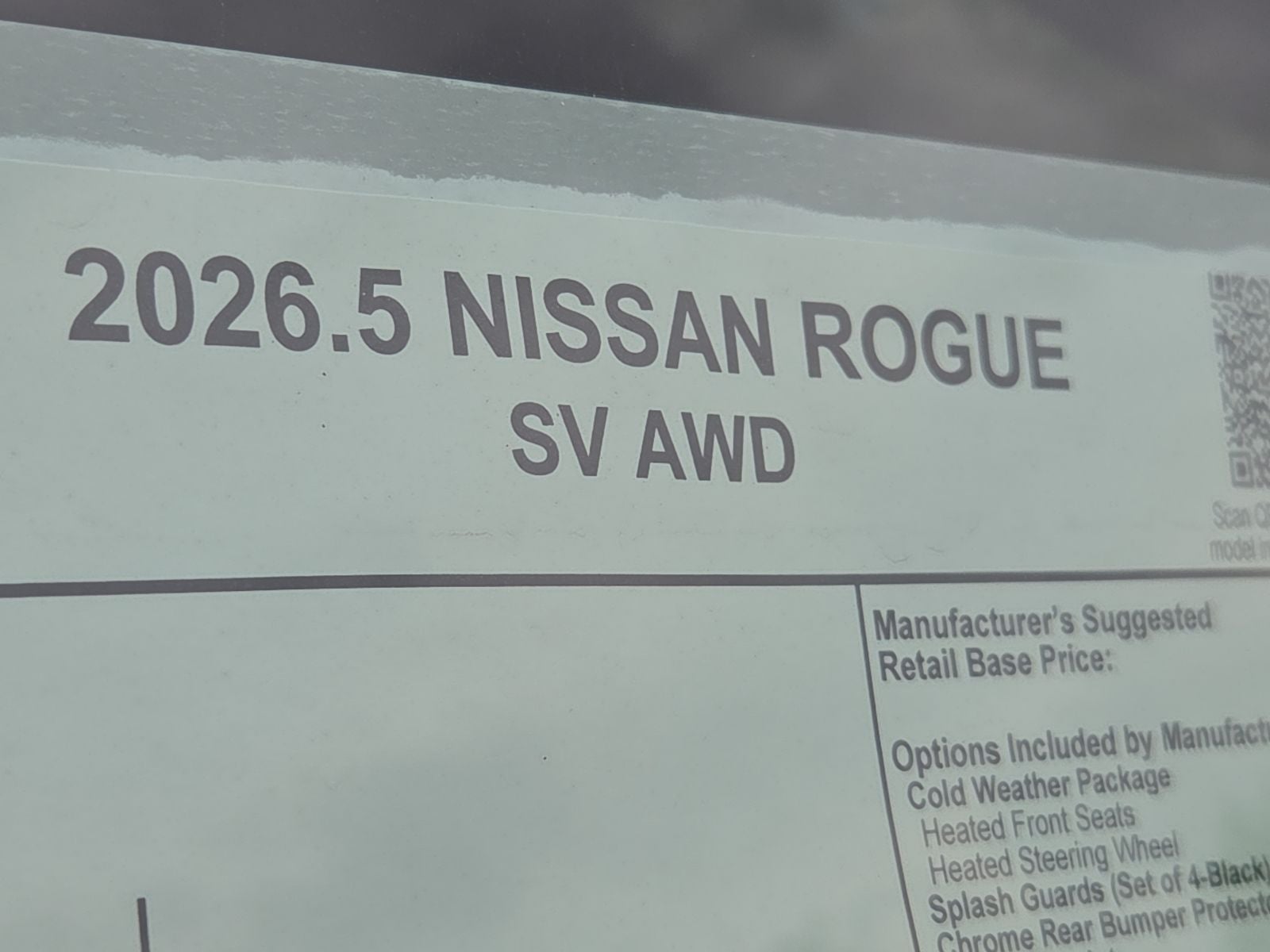2026 Nissan Rogue SV