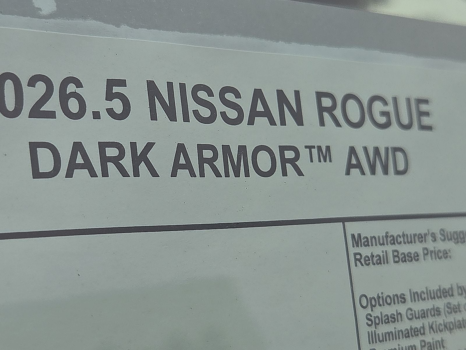 2026 Nissan Rogue Dark Armor™