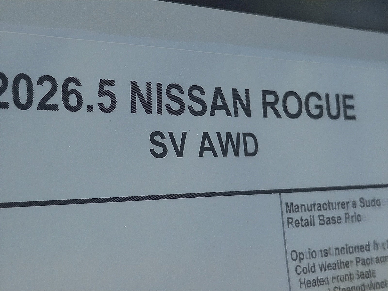 2026 Nissan Rogue SV
