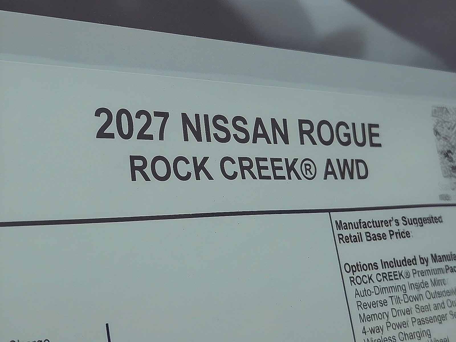 2027 Nissan Rogue Rock Creek®
