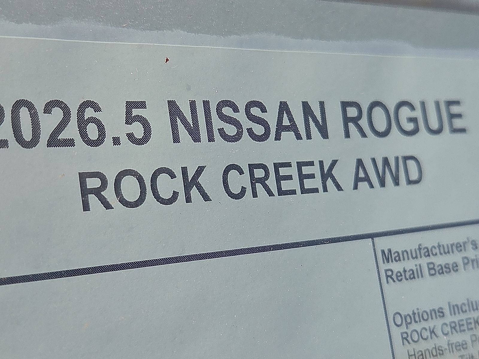 2026 Nissan Rogue Rock Creek®