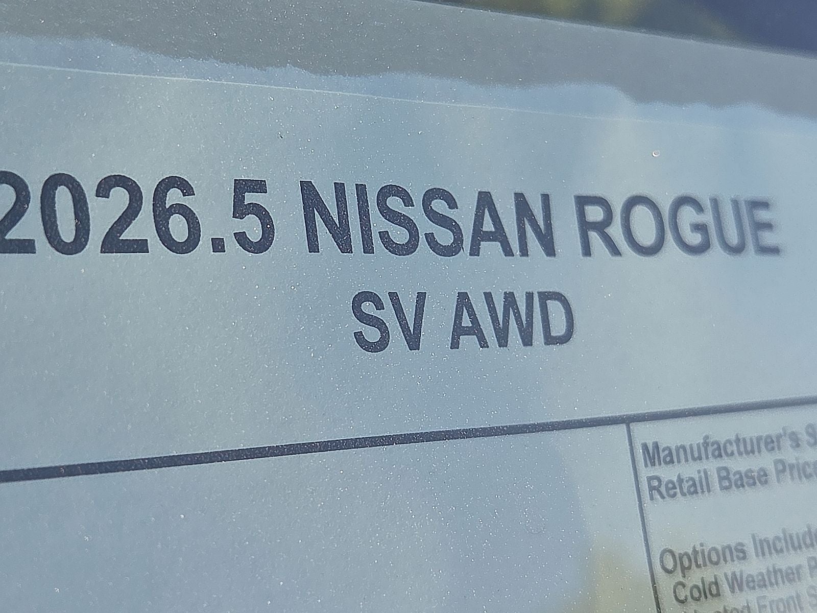 2026 Nissan Rogue SV