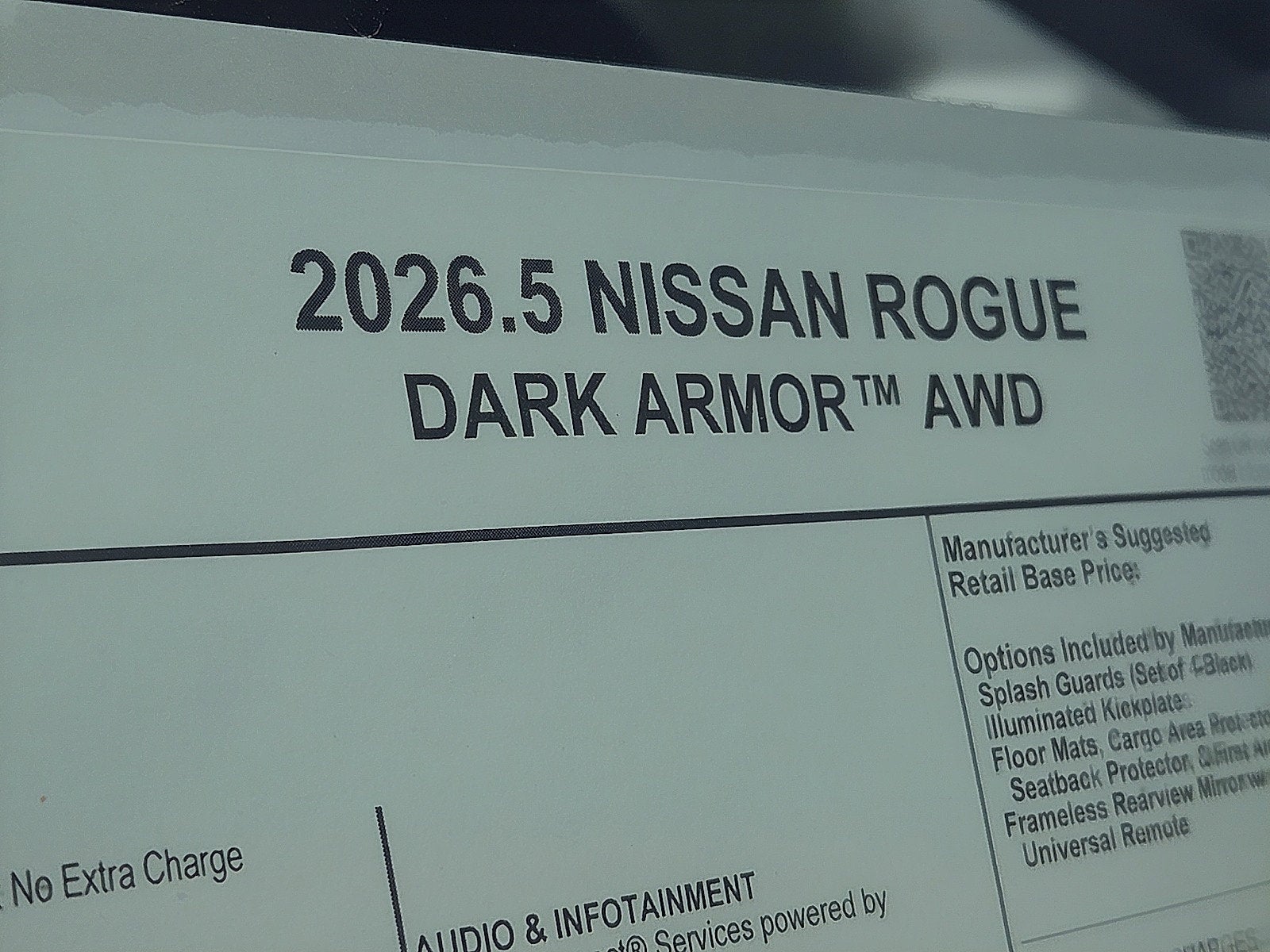 2026 Nissan Rogue Dark Armor™
