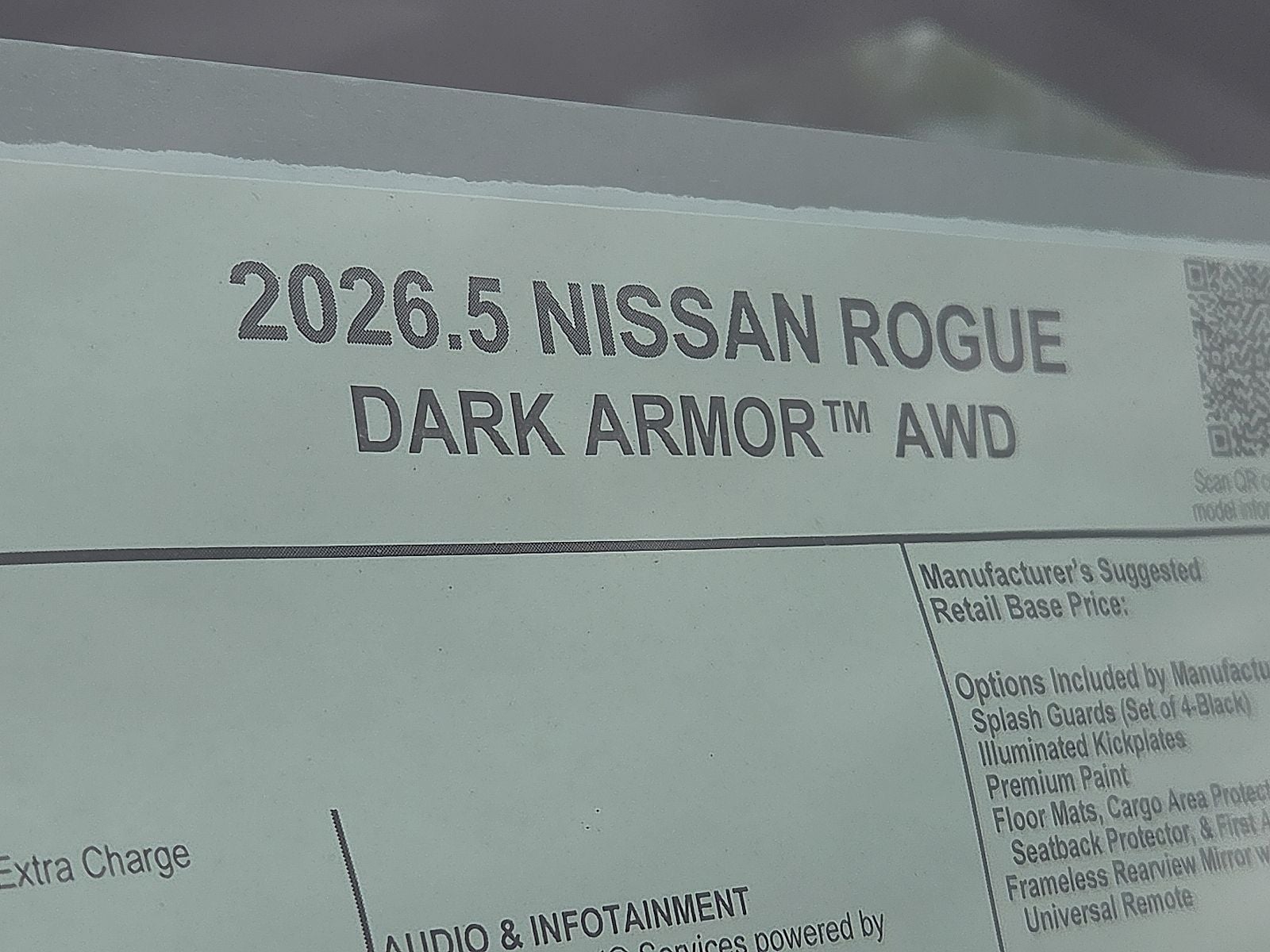 2026 Nissan Rogue Dark Armor™