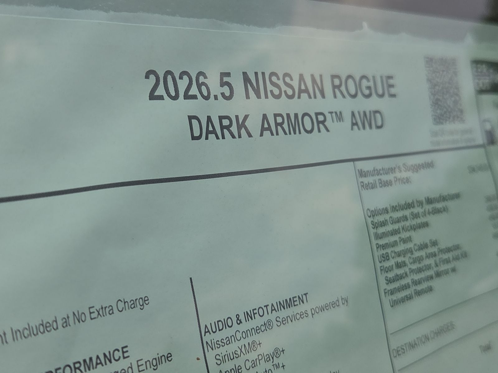 2026 Nissan Rogue Dark Armor™