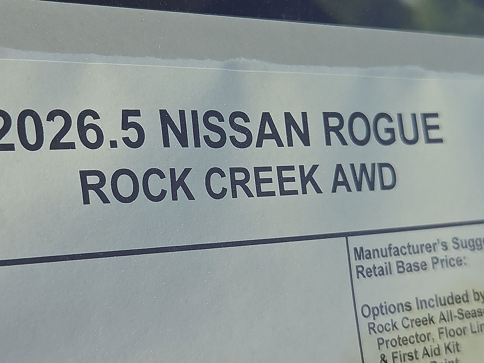 2026 Nissan Rogue Rock Creek®