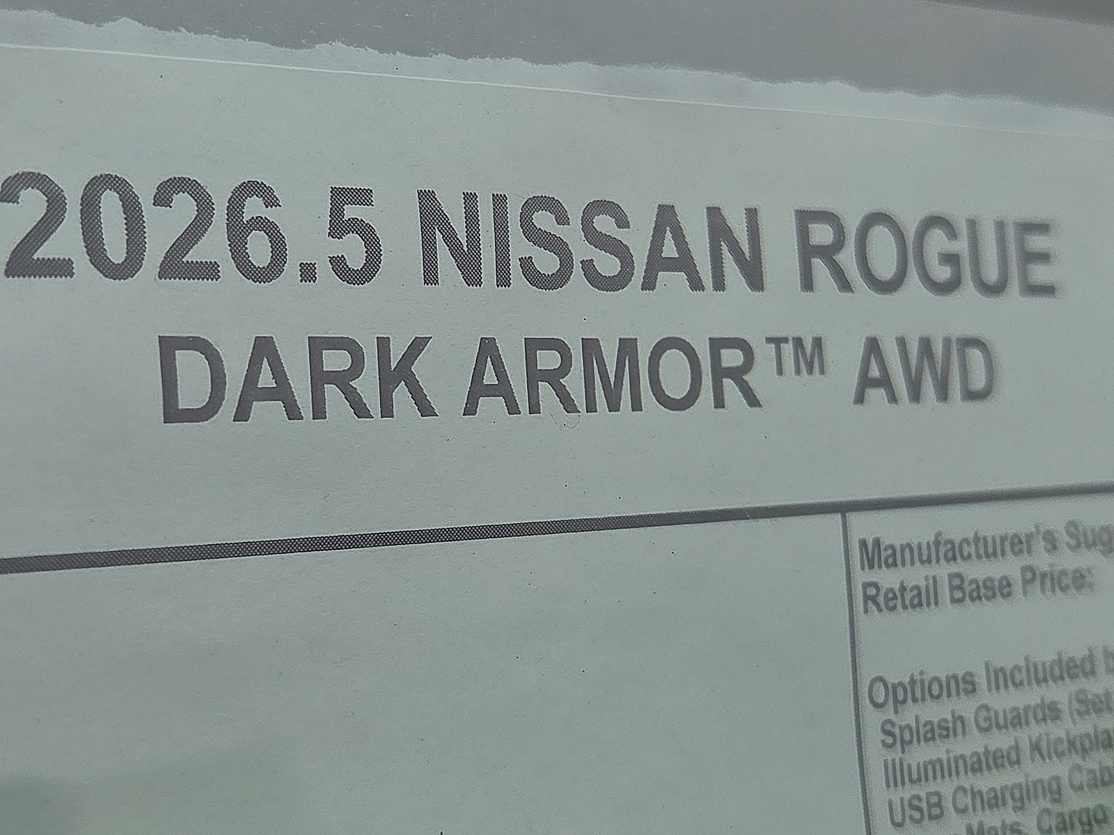 2026 Nissan Rogue Dark Armor™
