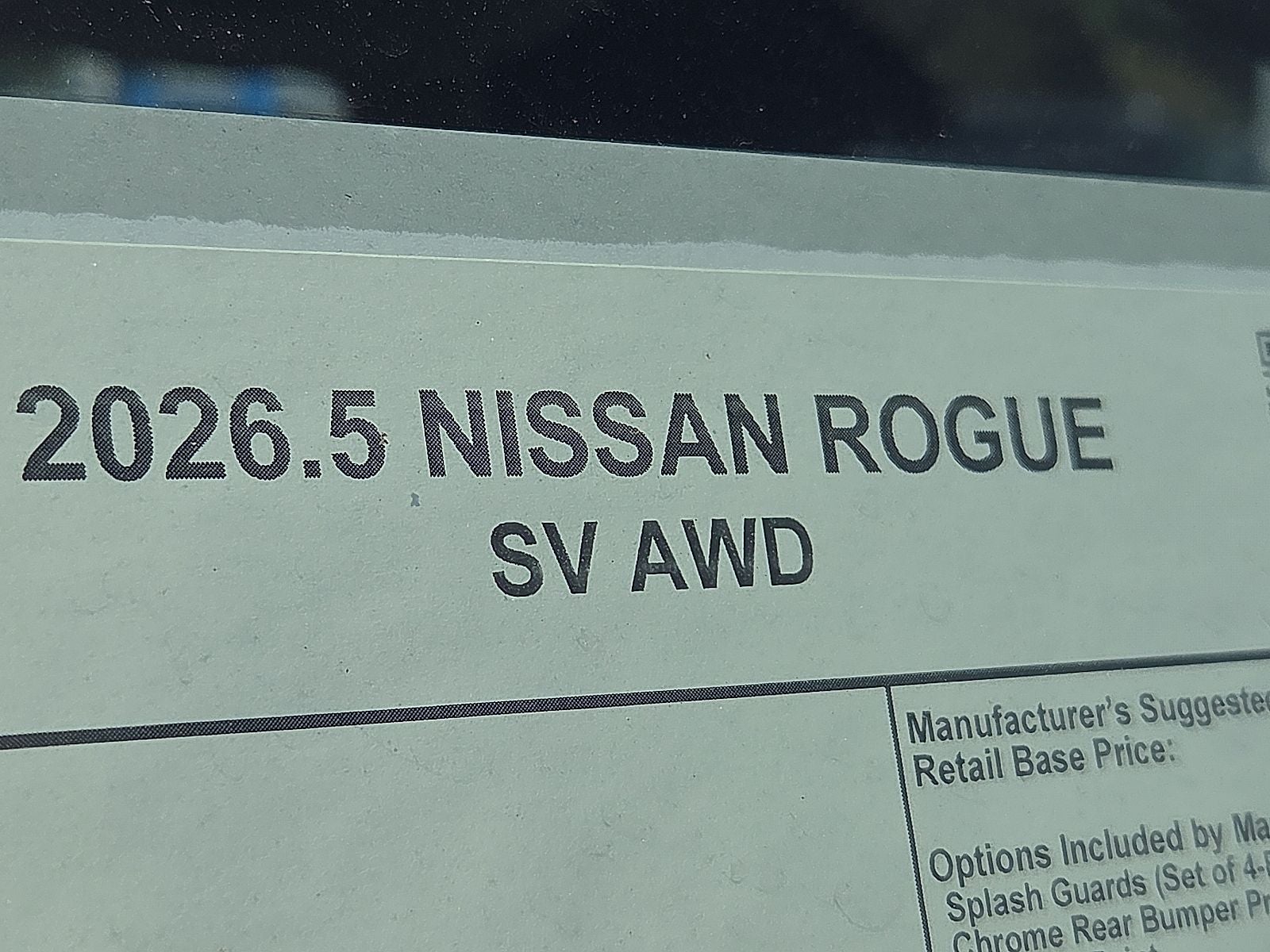 2026 Nissan Rogue SV