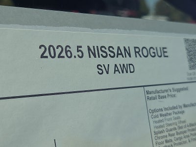 2026 Nissan Rogue SV