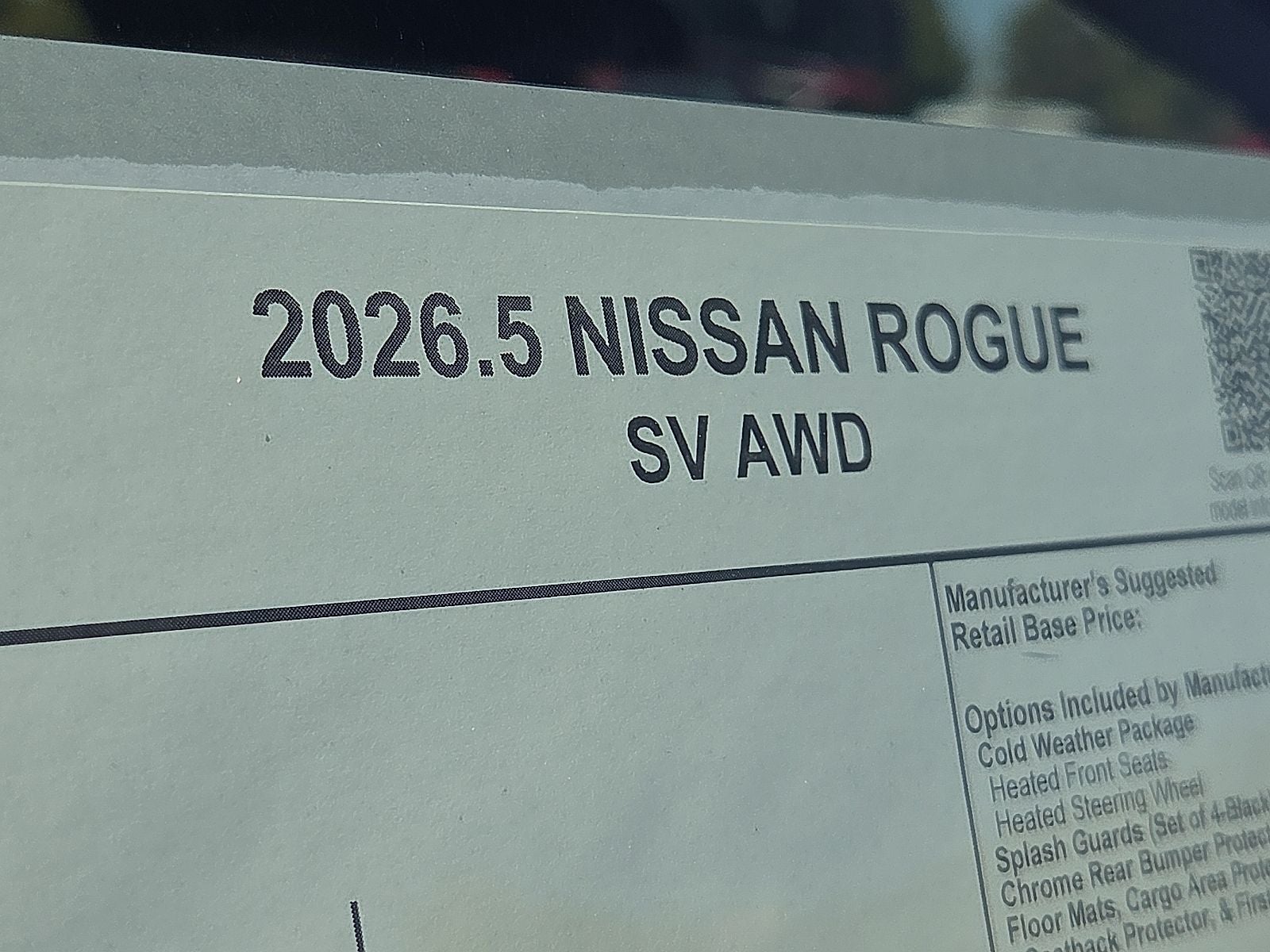 2026 Nissan Rogue SV