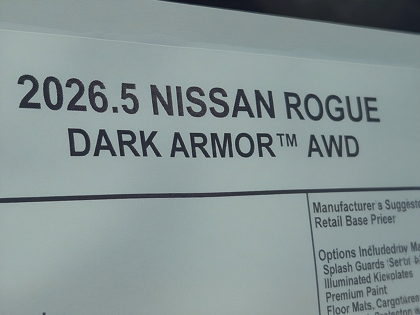 2026 Nissan Rogue Dark Armor™