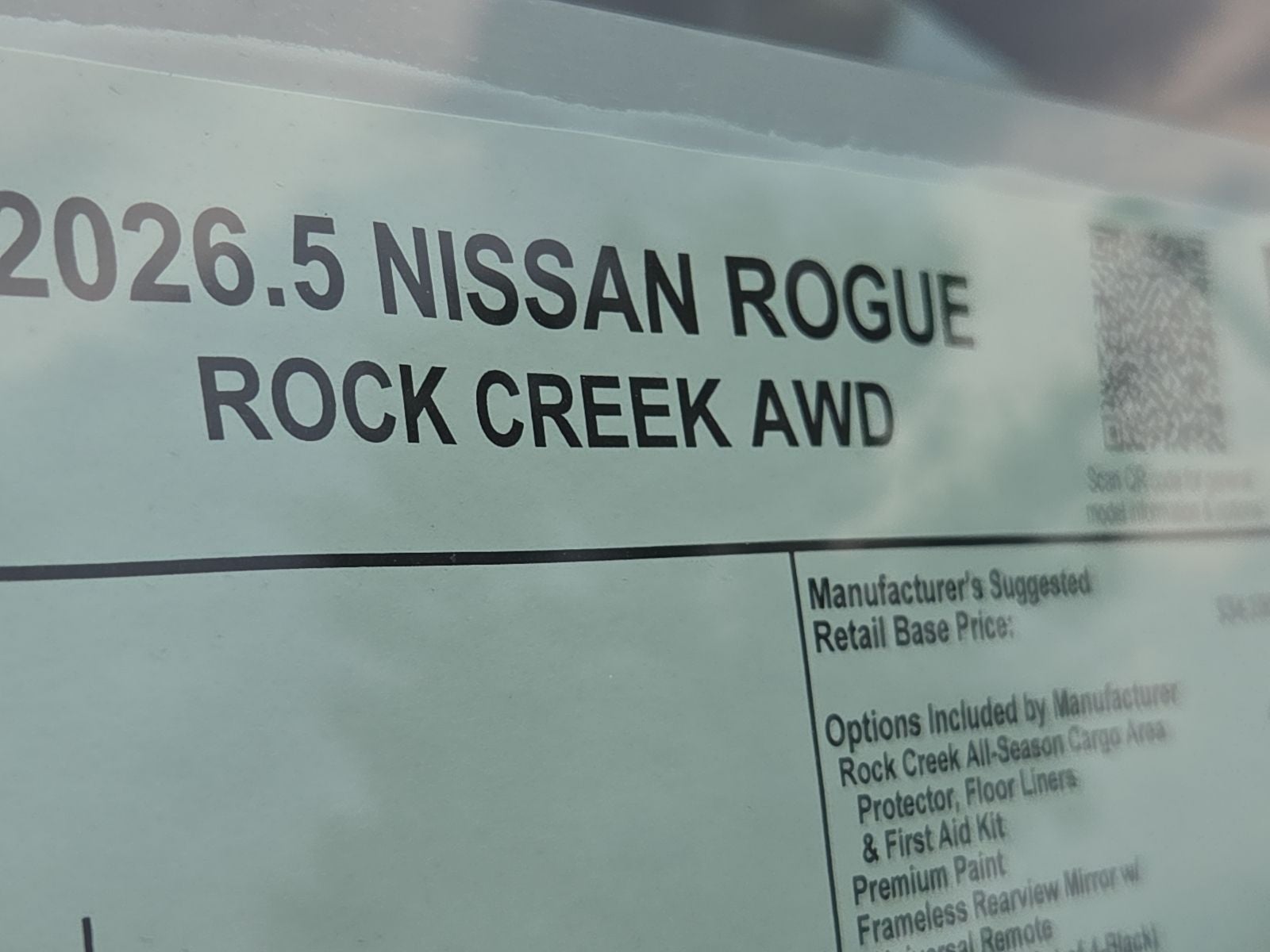2026 Nissan Rogue Rock Creek®