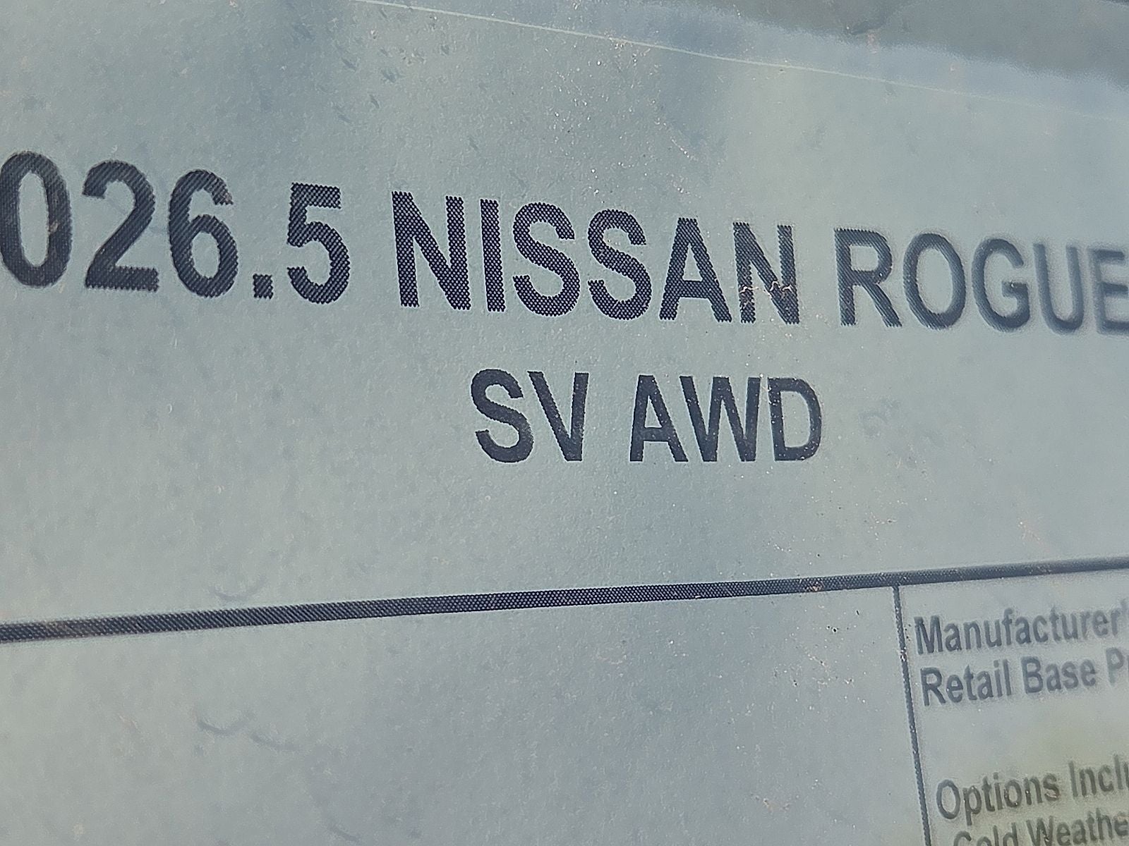 2026 Nissan Rogue SV