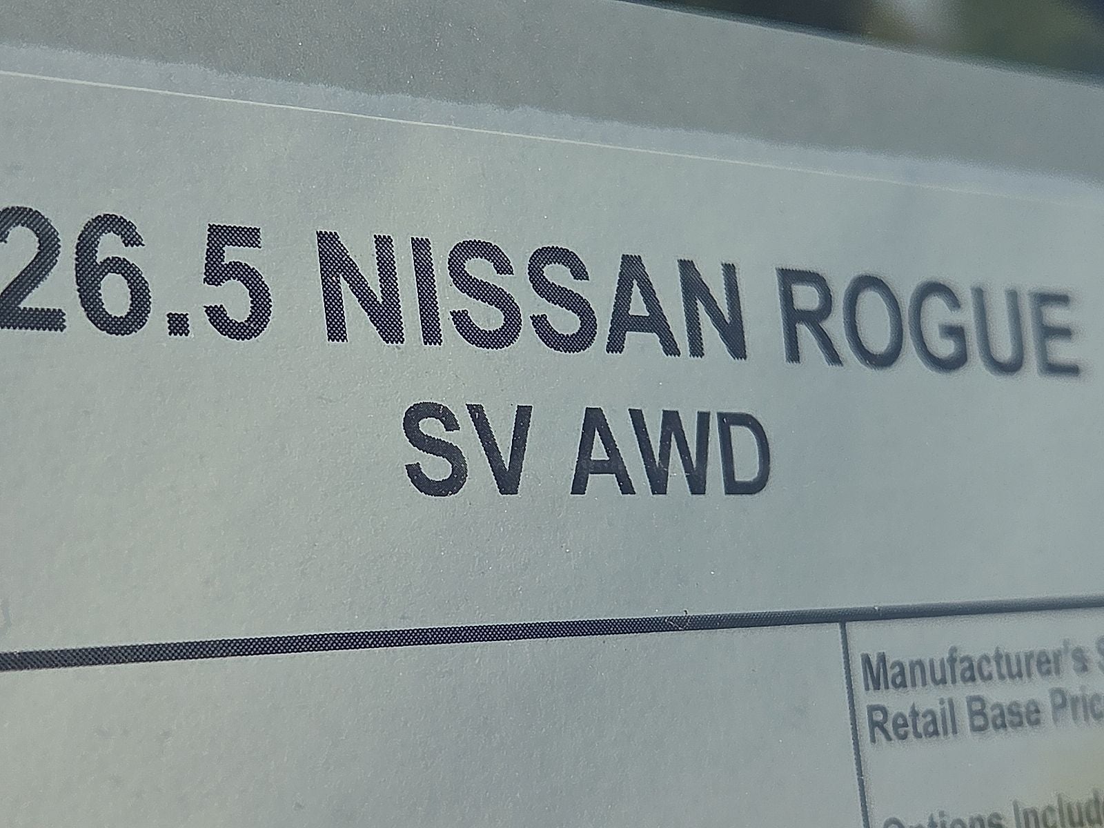 2026 Nissan Rogue SV