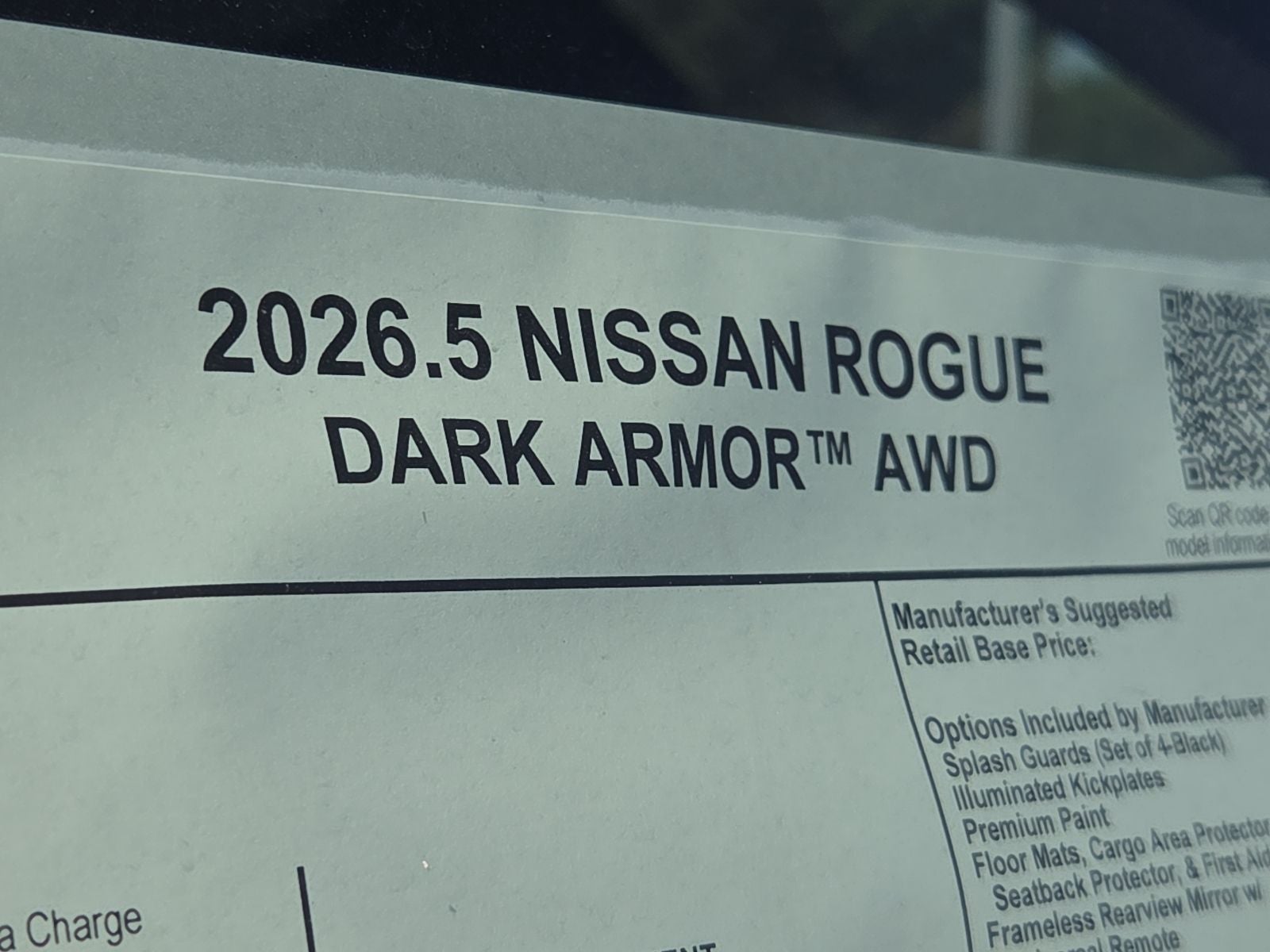 2026 Nissan Rogue Dark Armor™