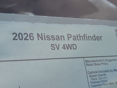 2026 Nissan Pathfinder SV