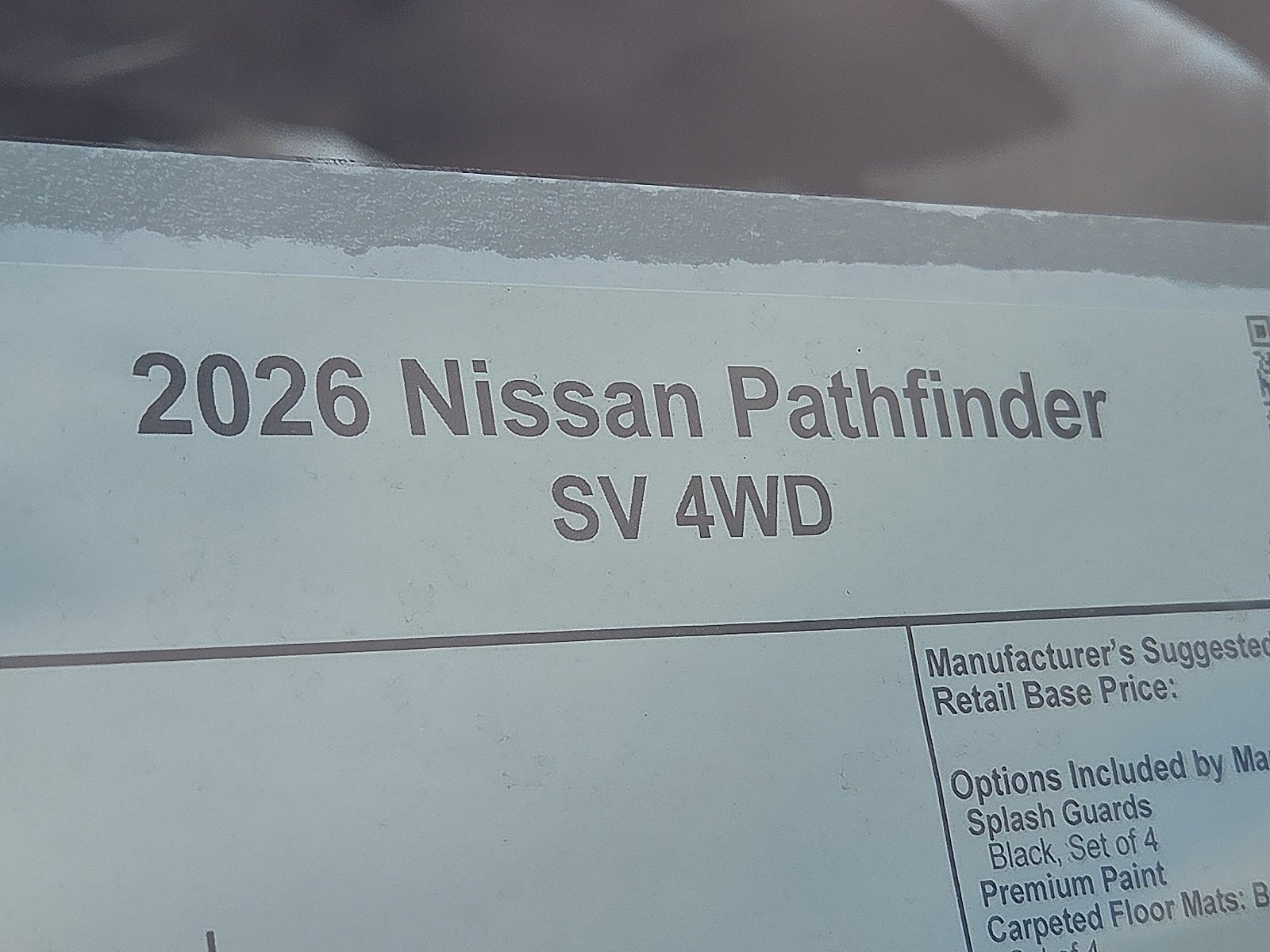 2026 Nissan Pathfinder SV
