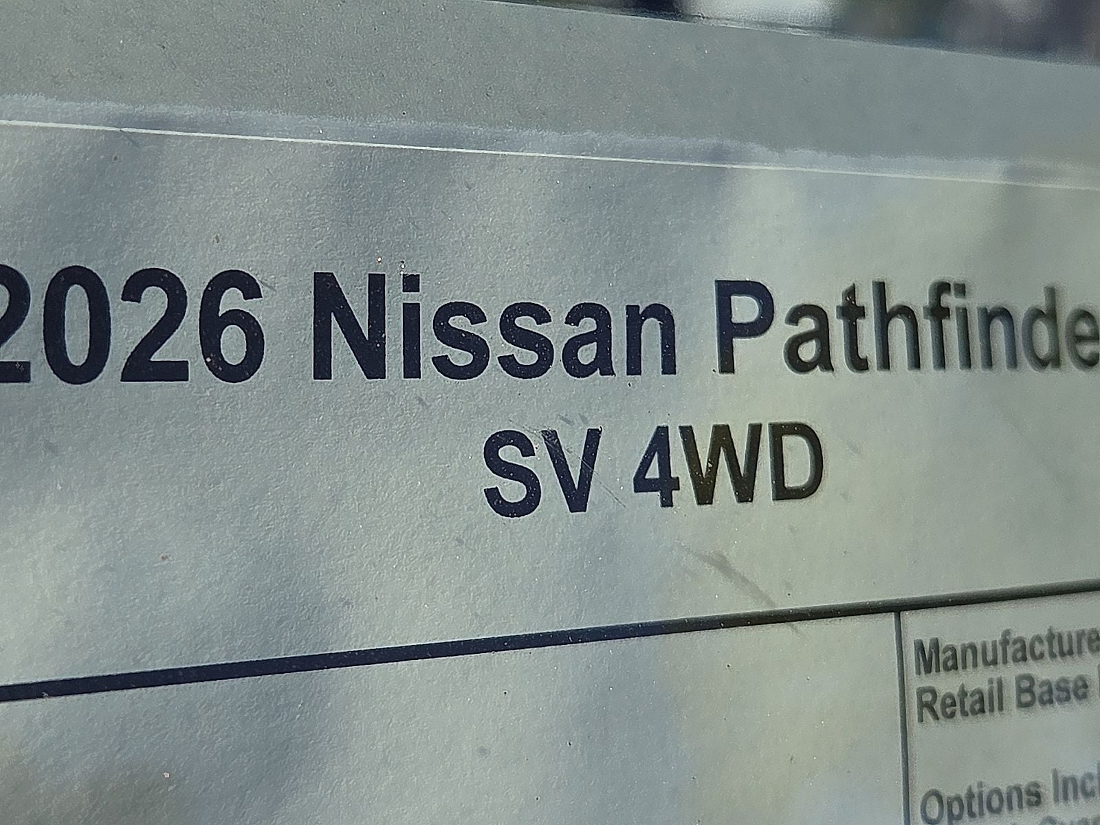 2026 Nissan Pathfinder SV