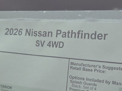 2026 Nissan Pathfinder SV