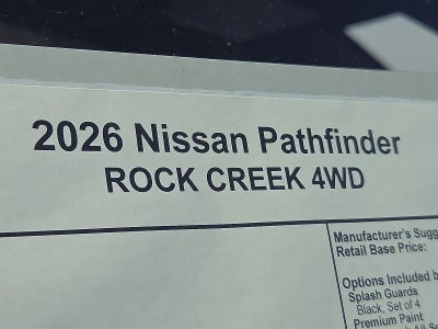 2026 Nissan Pathfinder Rock Creek®