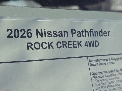 2026 Nissan Pathfinder Rock Creek®