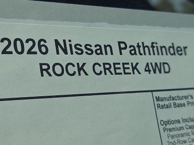 2026 Nissan Pathfinder Rock Creek®