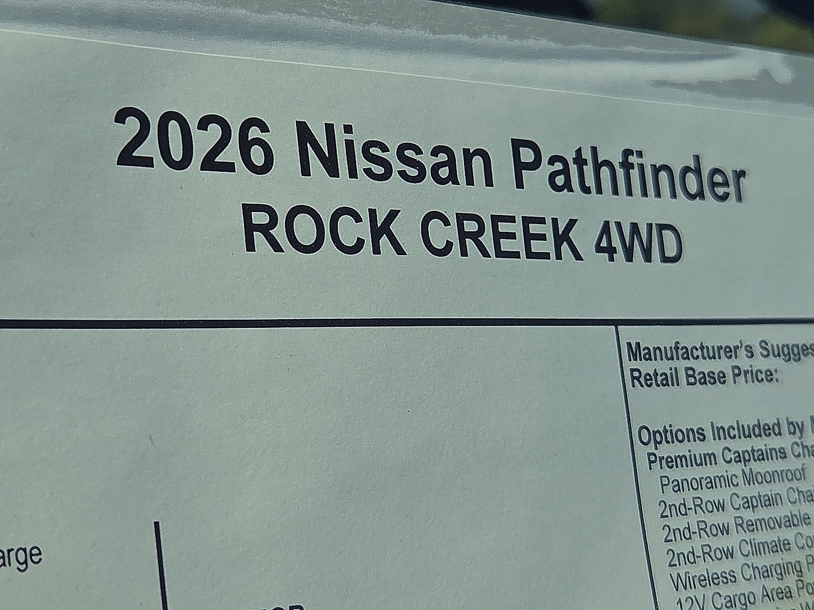 2026 Nissan Pathfinder Rock Creek®