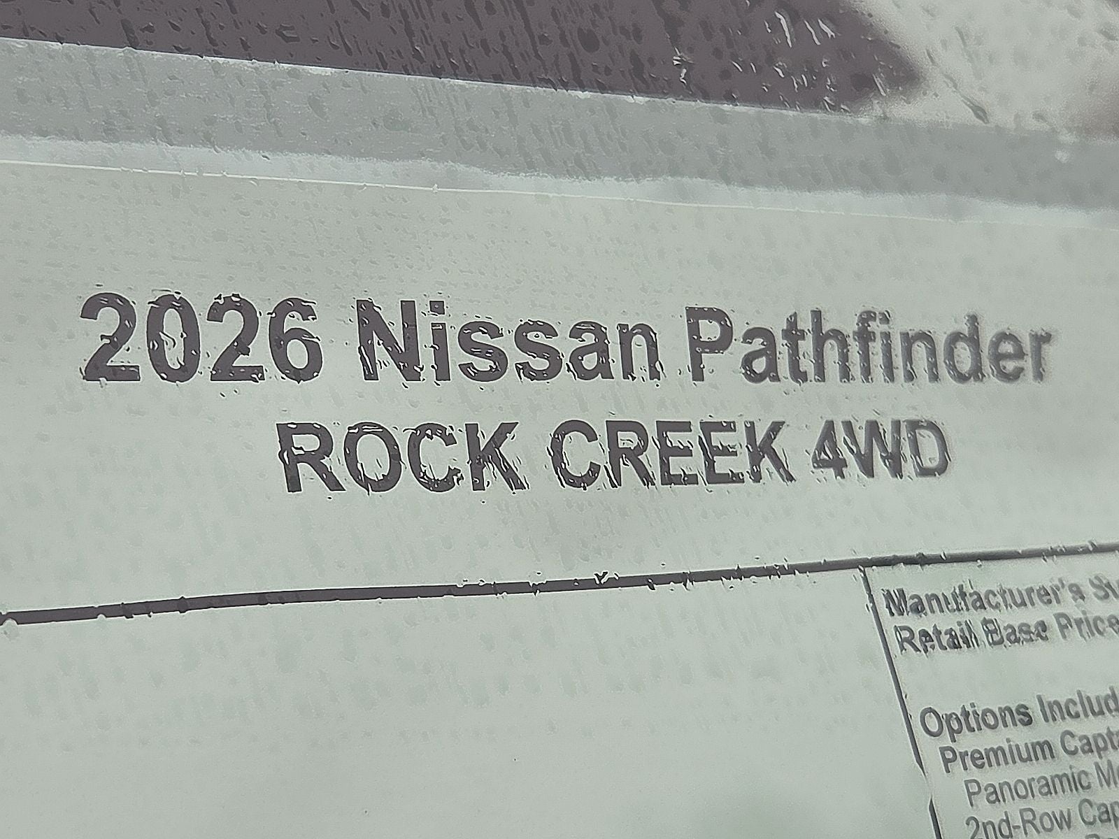 2026 Nissan Pathfinder Rock Creek®