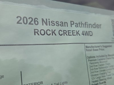 2026 Nissan Pathfinder Rock Creek®