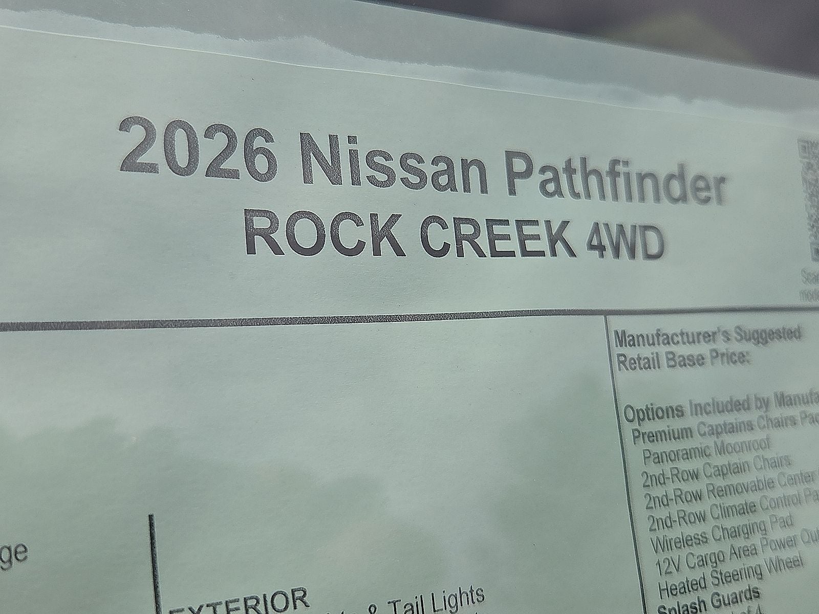 2026 Nissan Pathfinder Rock Creek®