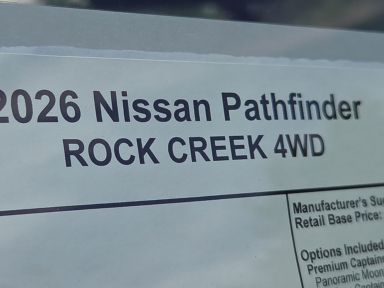 2026 Nissan Pathfinder Rock Creek®