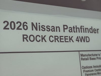 2026 Nissan Pathfinder Rock Creek®