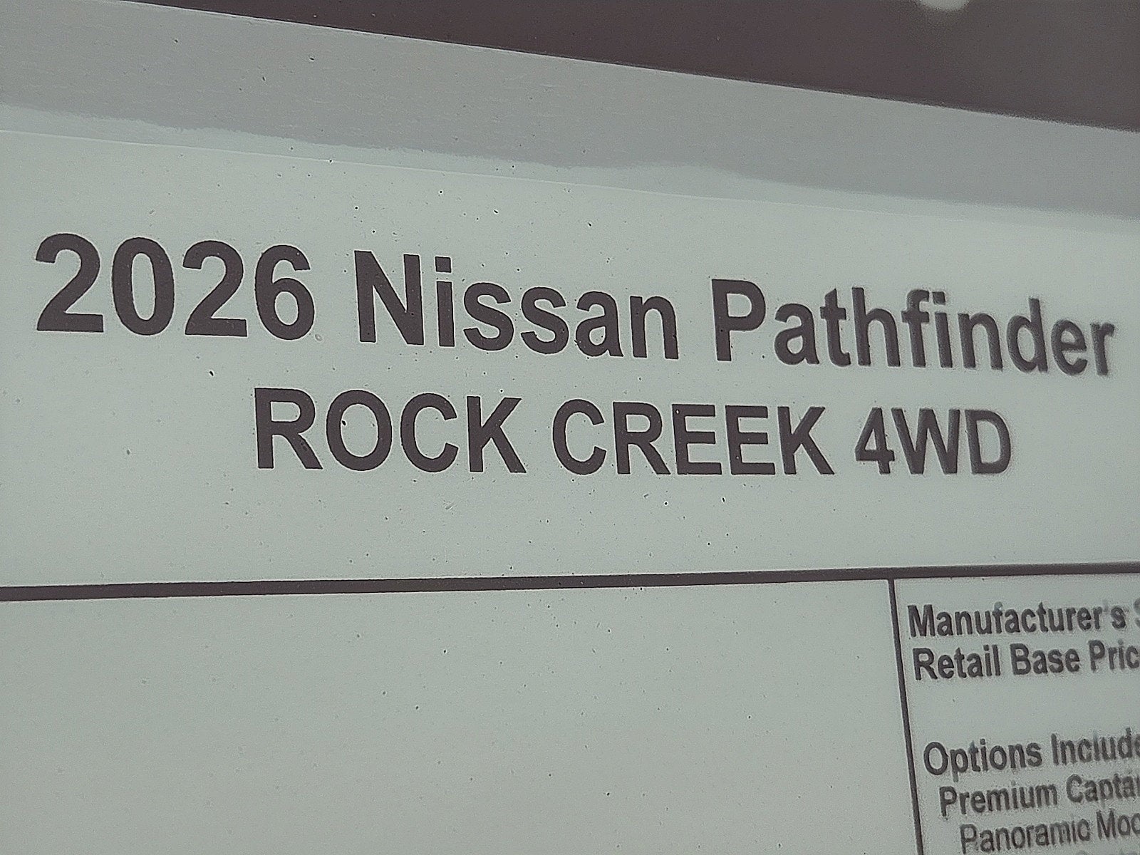 2026 Nissan Pathfinder Rock Creek®