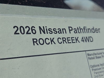 2026 Nissan Pathfinder Rock Creek®