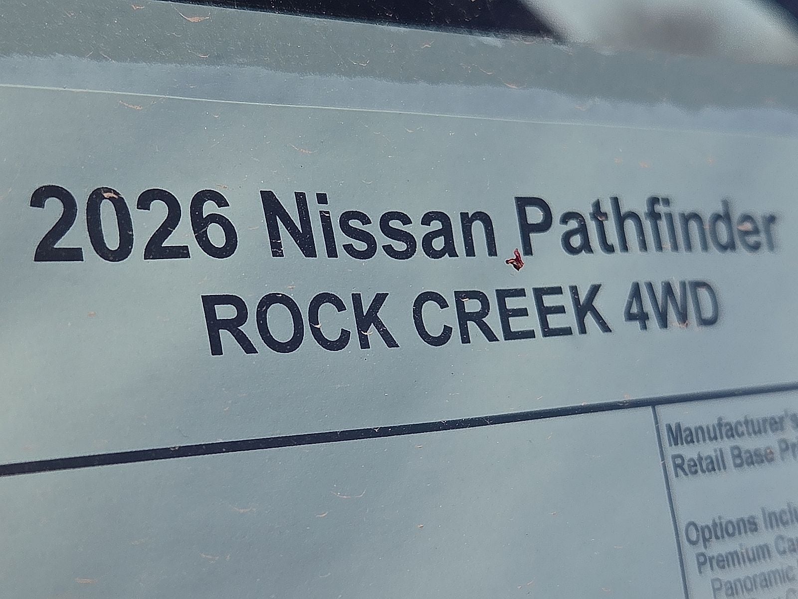 2026 Nissan Pathfinder Rock Creek®