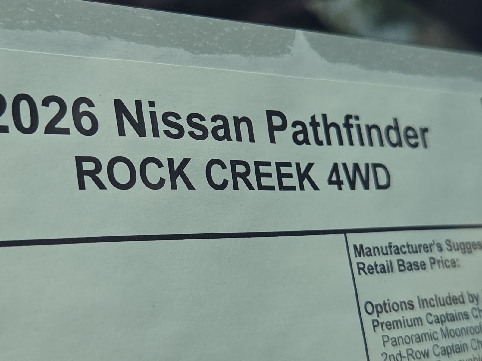 2026 Nissan Pathfinder Rock Creek®