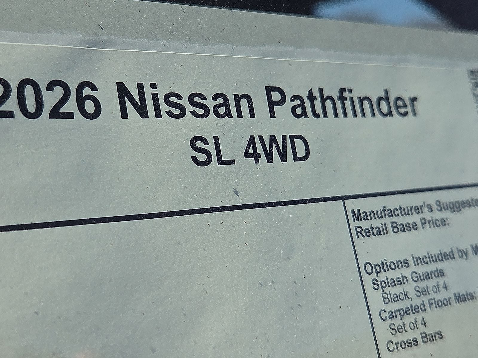 2026 Nissan Pathfinder SL