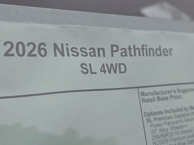 2026 Nissan Pathfinder SL