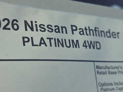 2026 Nissan Pathfinder Platinum