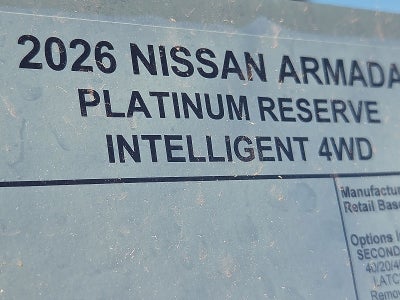 2026 Nissan Armada Platinum Reserve