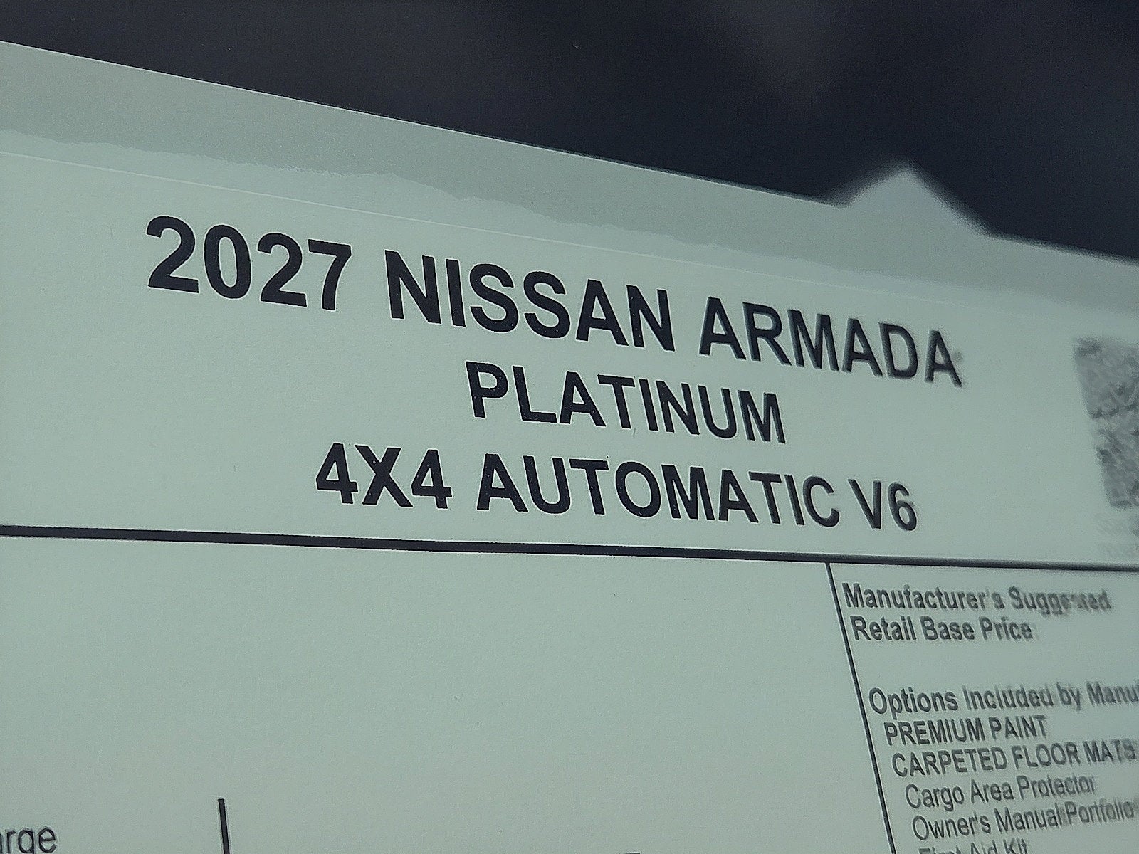 2027 Nissan Armada Platinum