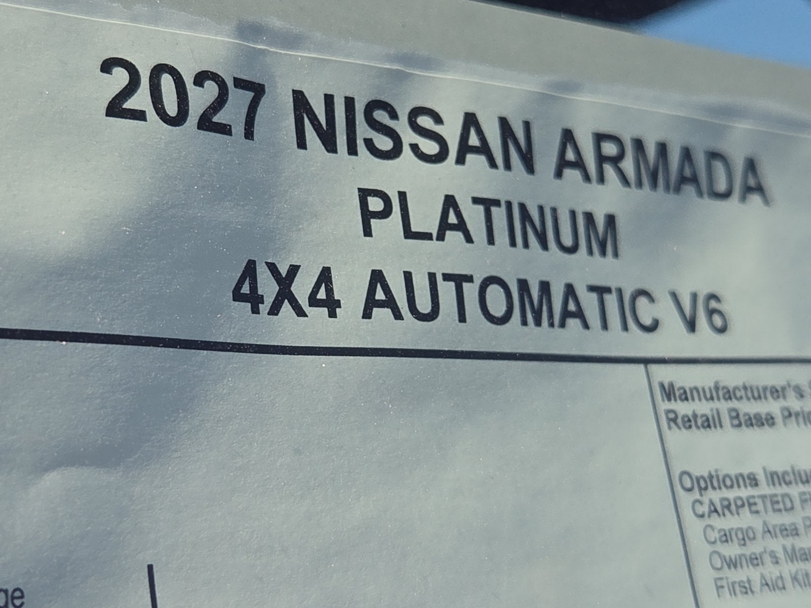 2027 Nissan Armada Platinum